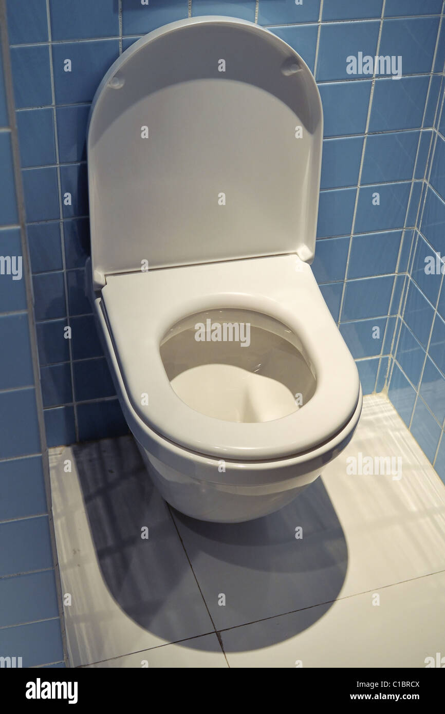 Blue toilet water hi-res stock photography and images - Alamy