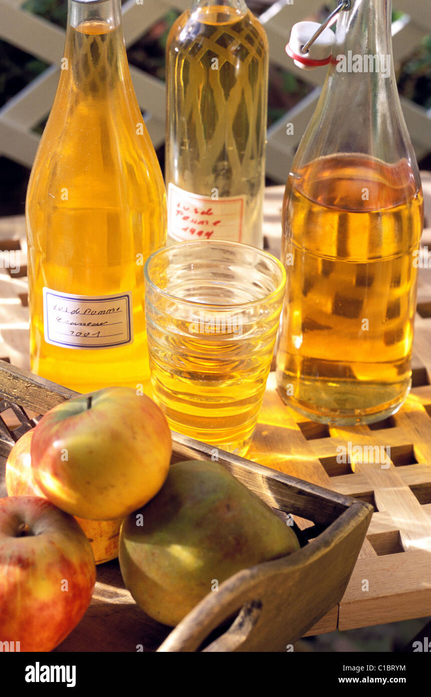 France, apple juice production Stock Photo Alamy
