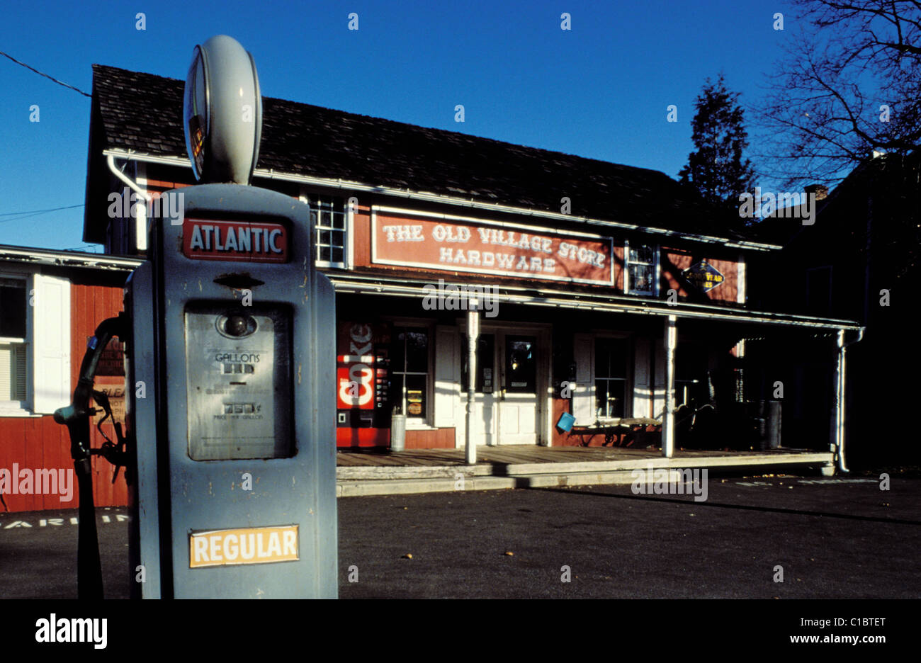 Old Gas Station At Night