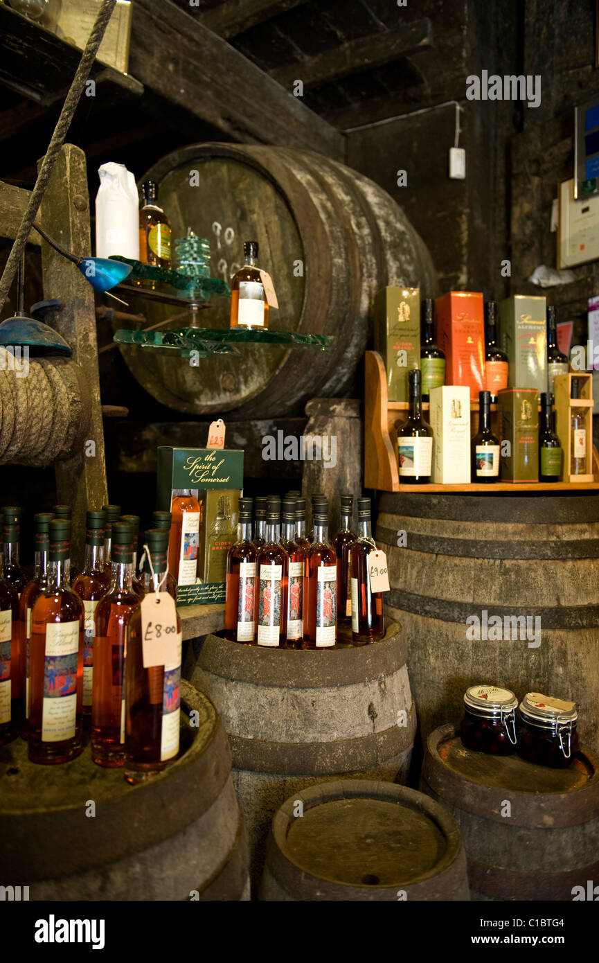 Cider shop, Burrow Hill Cider, Kingsbury Episcopi, Somerset, England