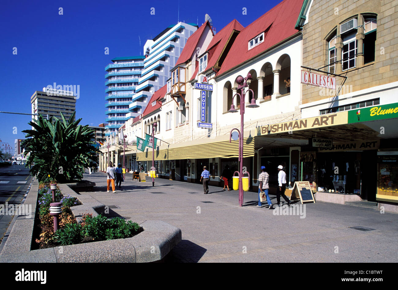 Namibia, Windhoek, the capital's downtown, colonial architecture Stock Photo Alamy