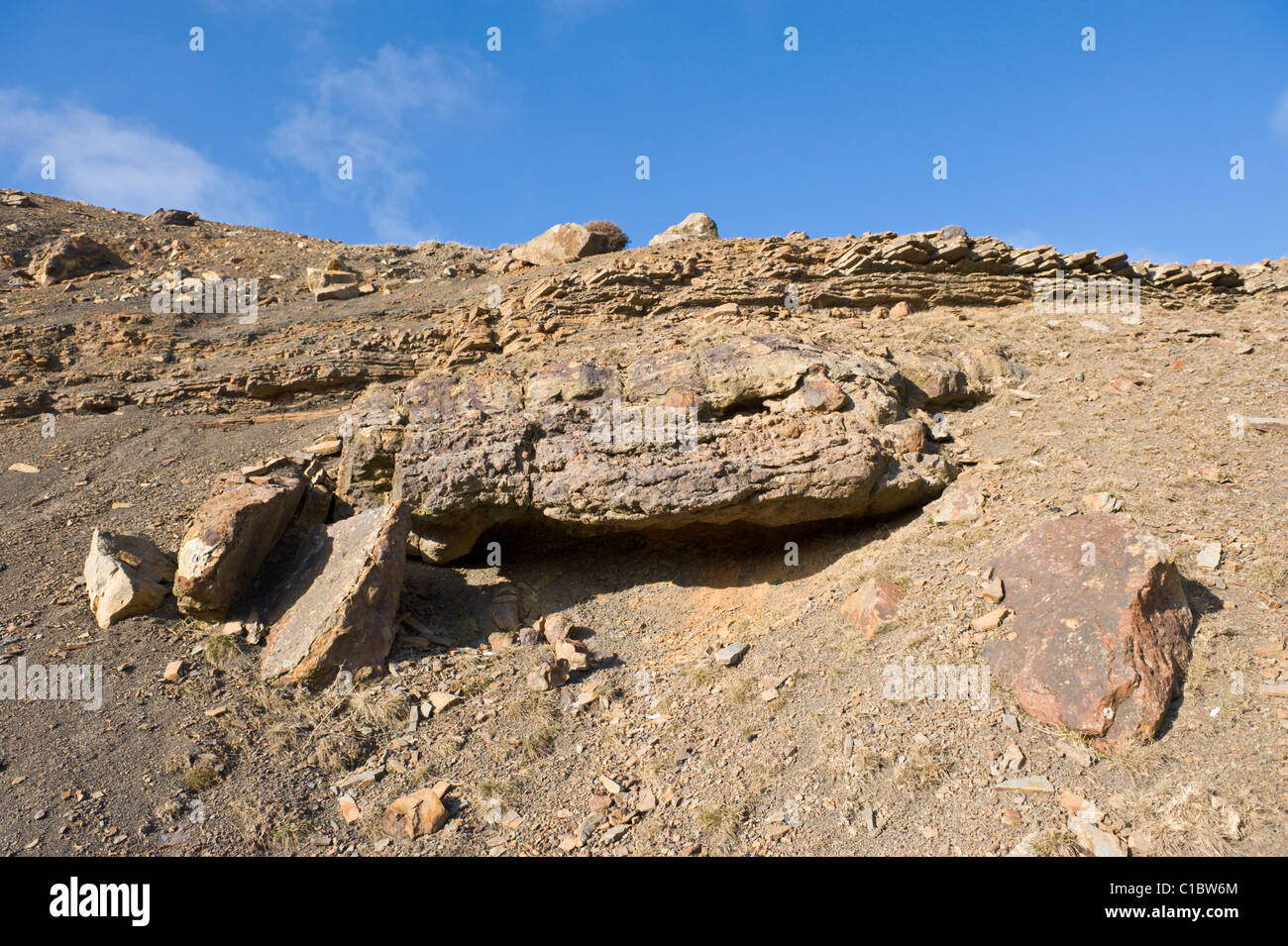 Canada Tips WW2 opencast workings mining coal and iron ore part of