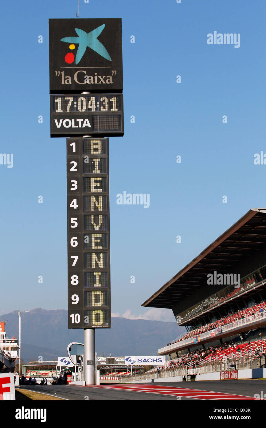 Montmelo Motor racing circuit, Barcelona, Spain Stock Photo