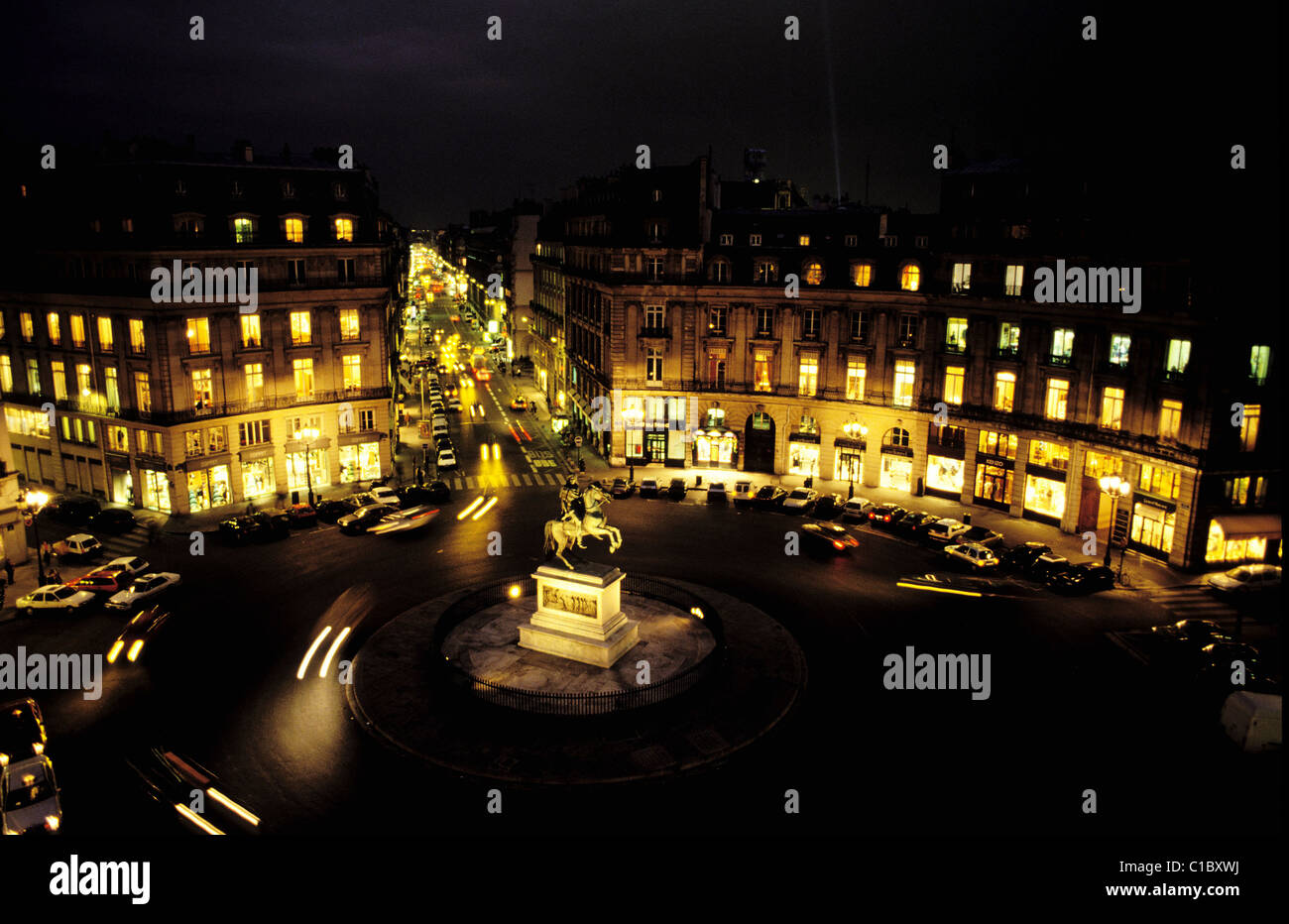 France, Paris, Place des Victoires Stock Photo