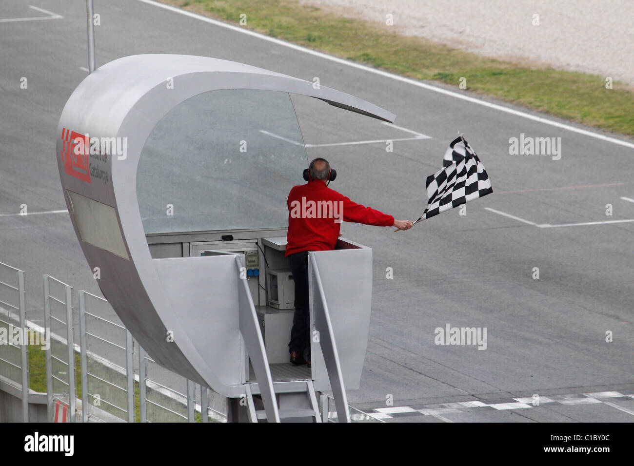 Chequered flag f1 hires stock photography and images Alamy