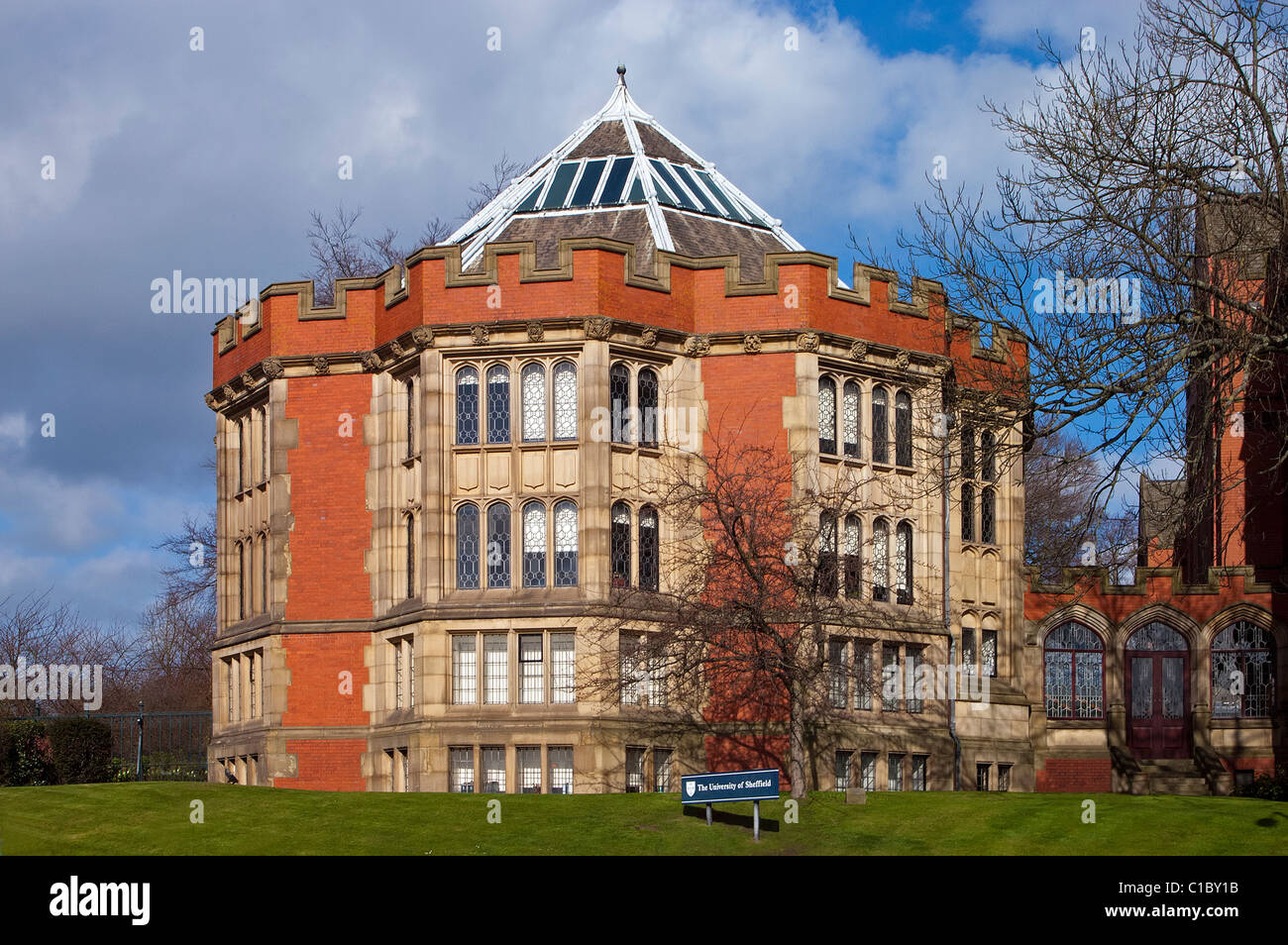 University of Sheffield Firth Court Stock Photo