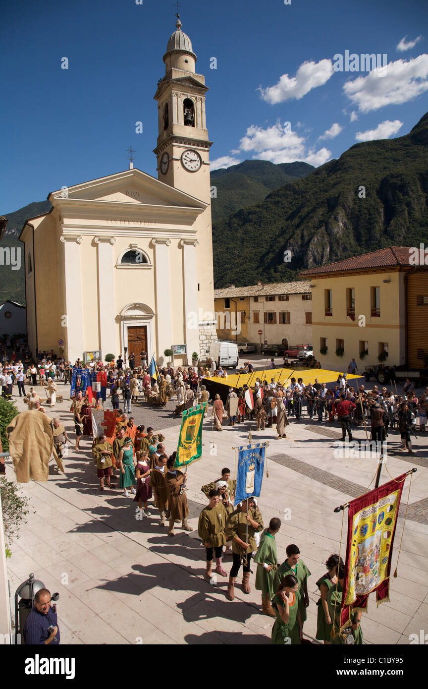 Historic recalling Uva e Dintorni,  Sabbionara d'Avio, Bassa Vallagarina, Trentino Alto Adige, Italy, Europe Stock Photo