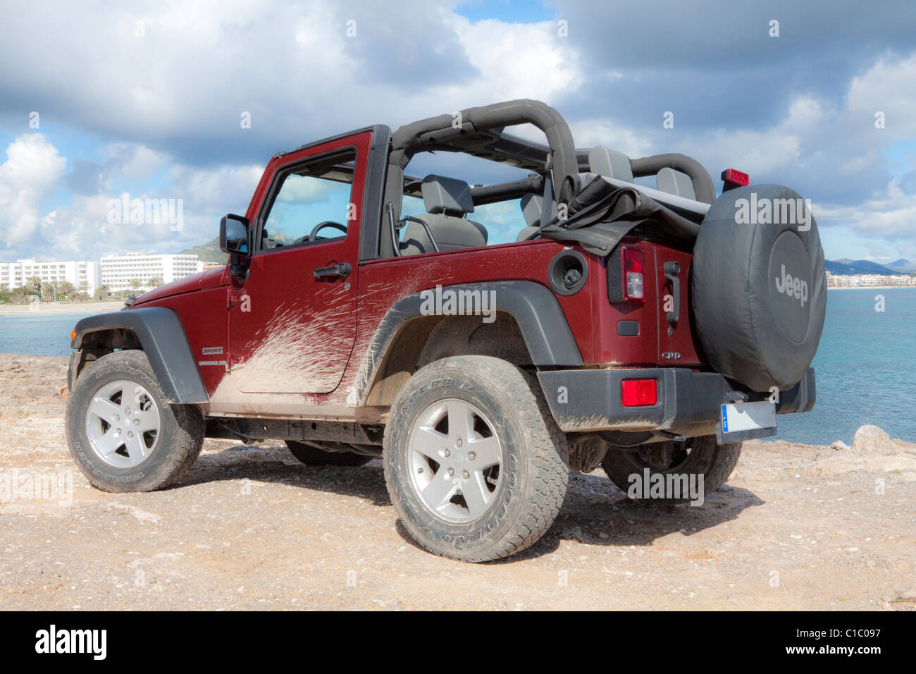 back of a Jeep Wrangler (blur Stock Photo - Alamy