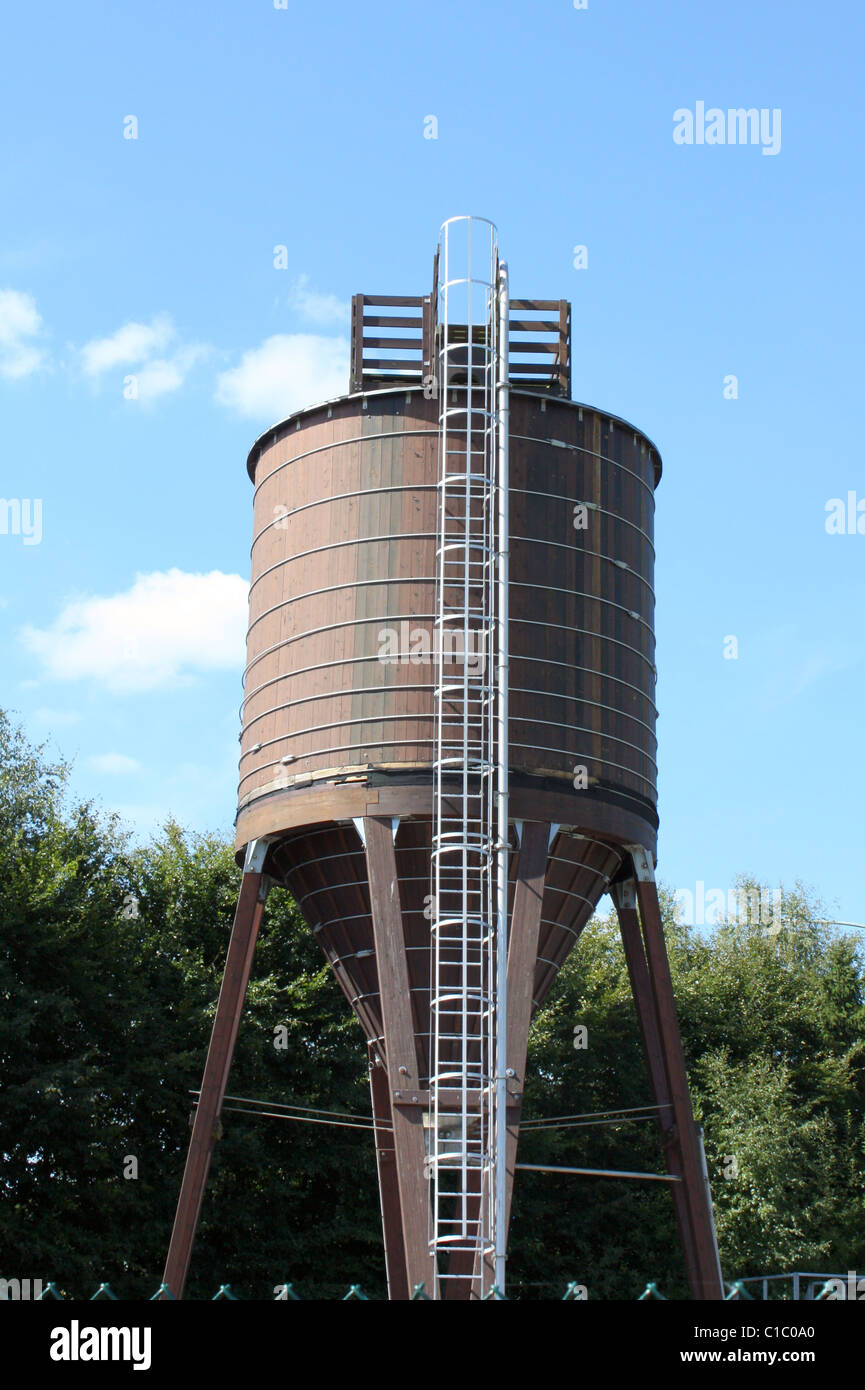 A grain silo in a rural area in the Belgium's Ardennes in Europe Stock Photo