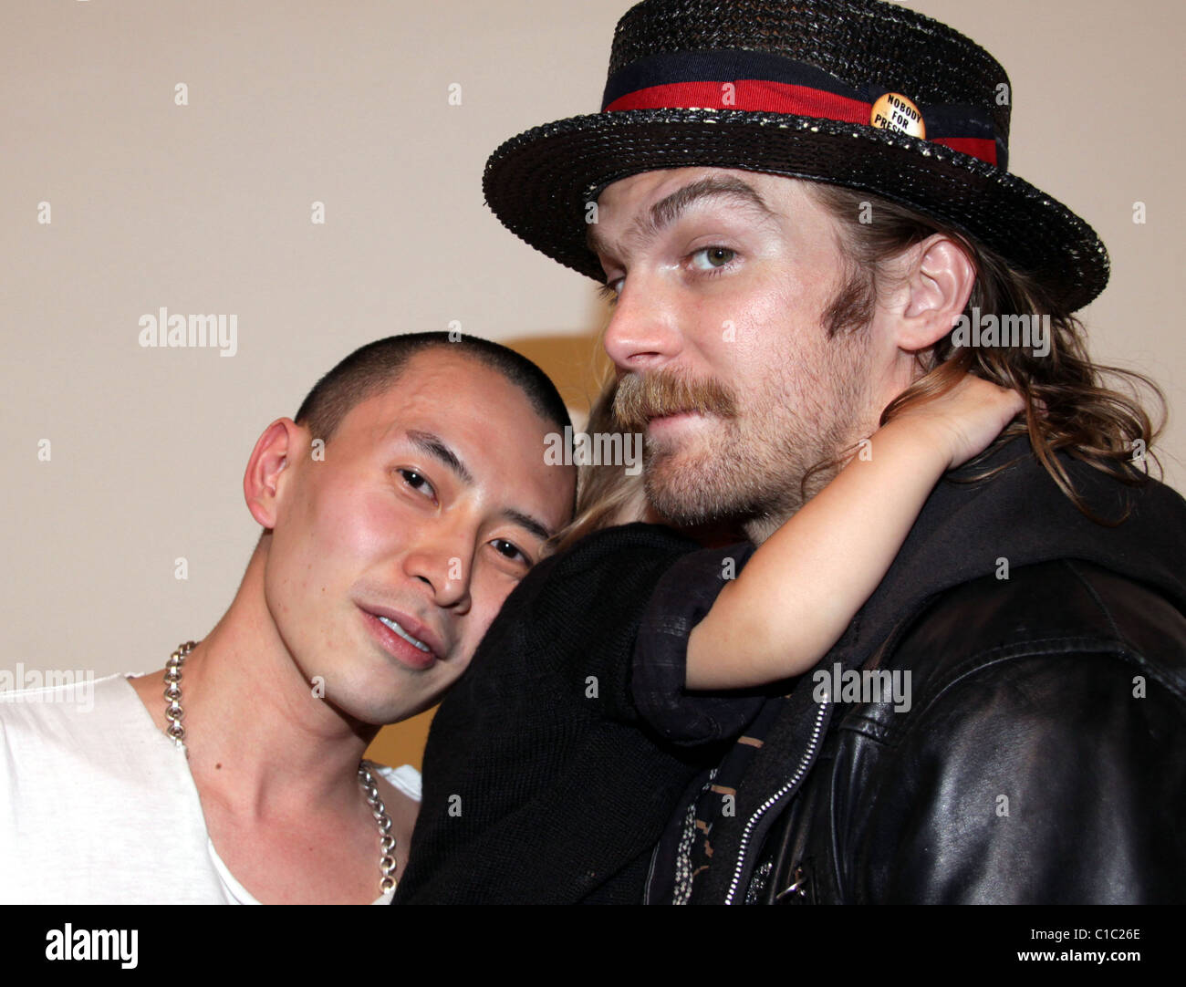 Terence Koh,and Dash Snow,  KKK at the Mary Boone Gallery New York City, USA - 04.04.09 Stock Photo