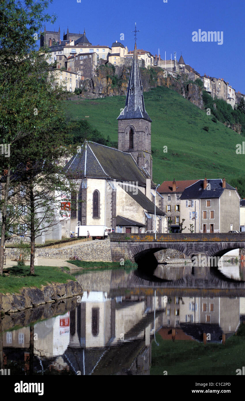 France, Cantal, Saint Flour Stock Photo
