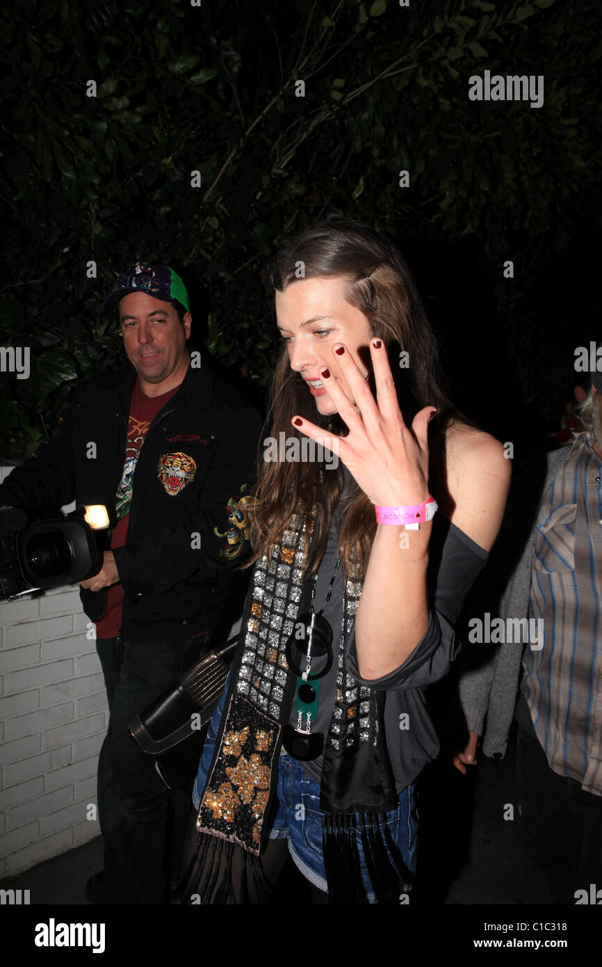 Milla Jovovich leaving Chateau Marmont Los Angeles, California - 03.04.