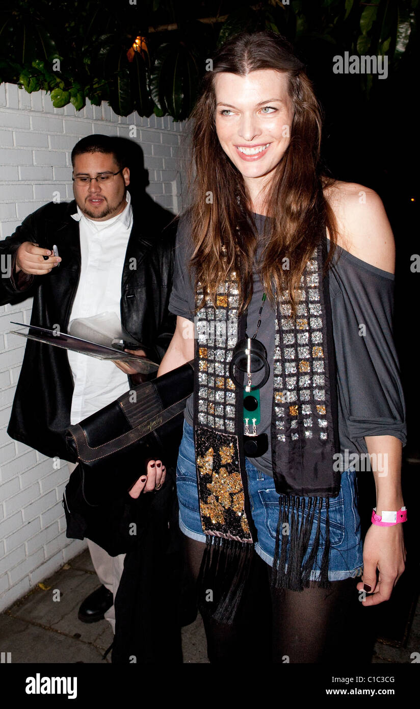 Milla Jovovich leaving Chateau Marmont Los Angeles, California - 03.04.