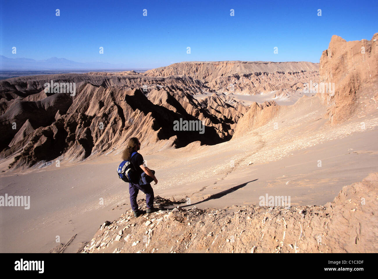 Chile, the Atacama desert, hiking in the Moon valley Stock Photo - Alamy