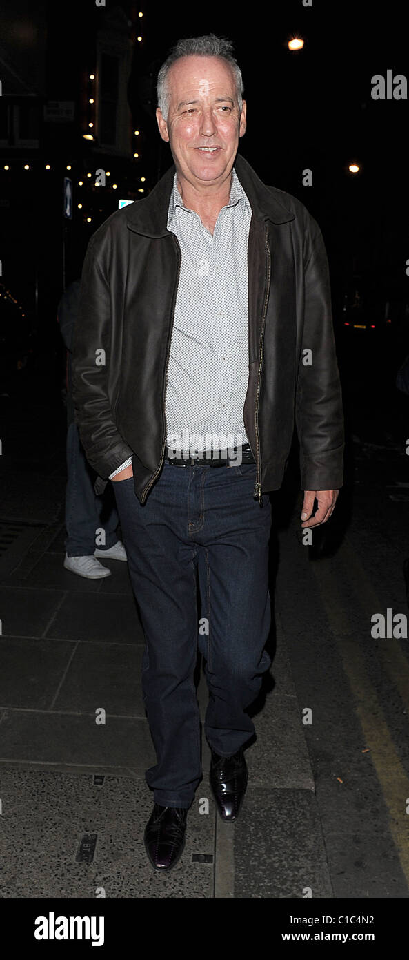 Michael Barrymore walking down Old Compton Street in Soho with a male ...