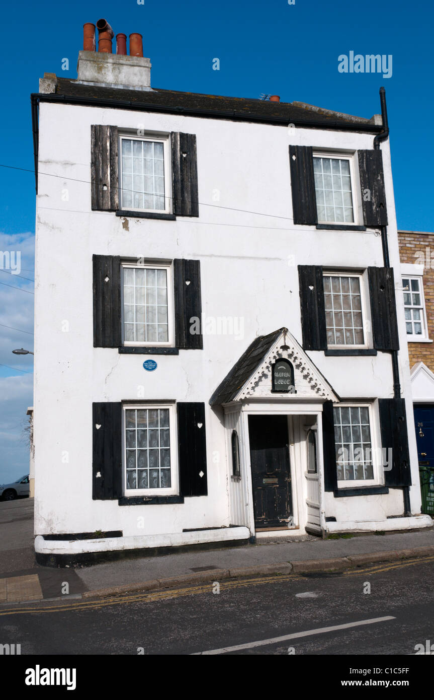 Albion Lodge was the home of John Le Mesurier and Hattie Jacques in Margate during the 1960s. Stock Photo