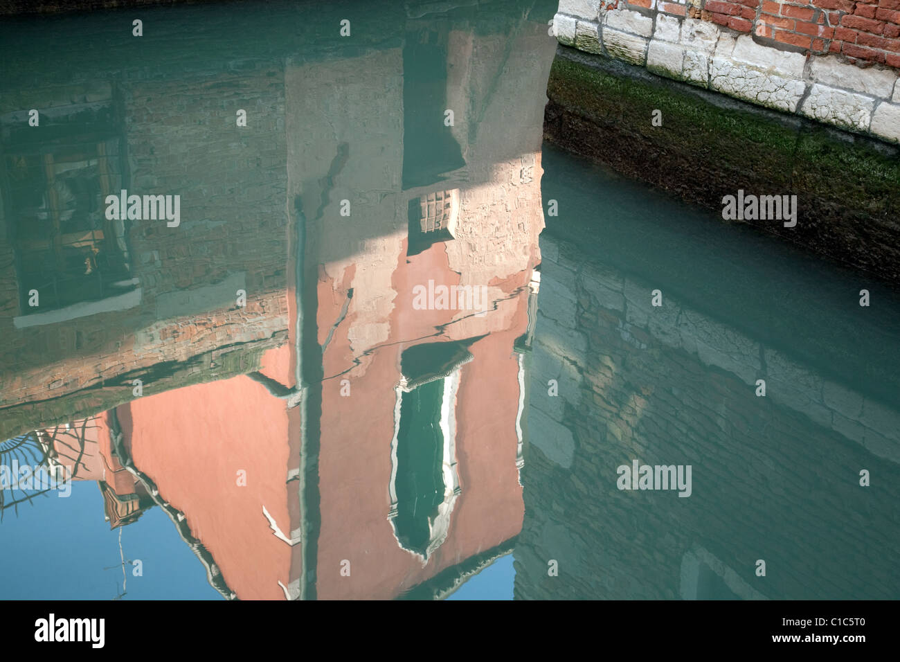 Reflections in the canal, Venice, Italy Stock Photo - Alamy