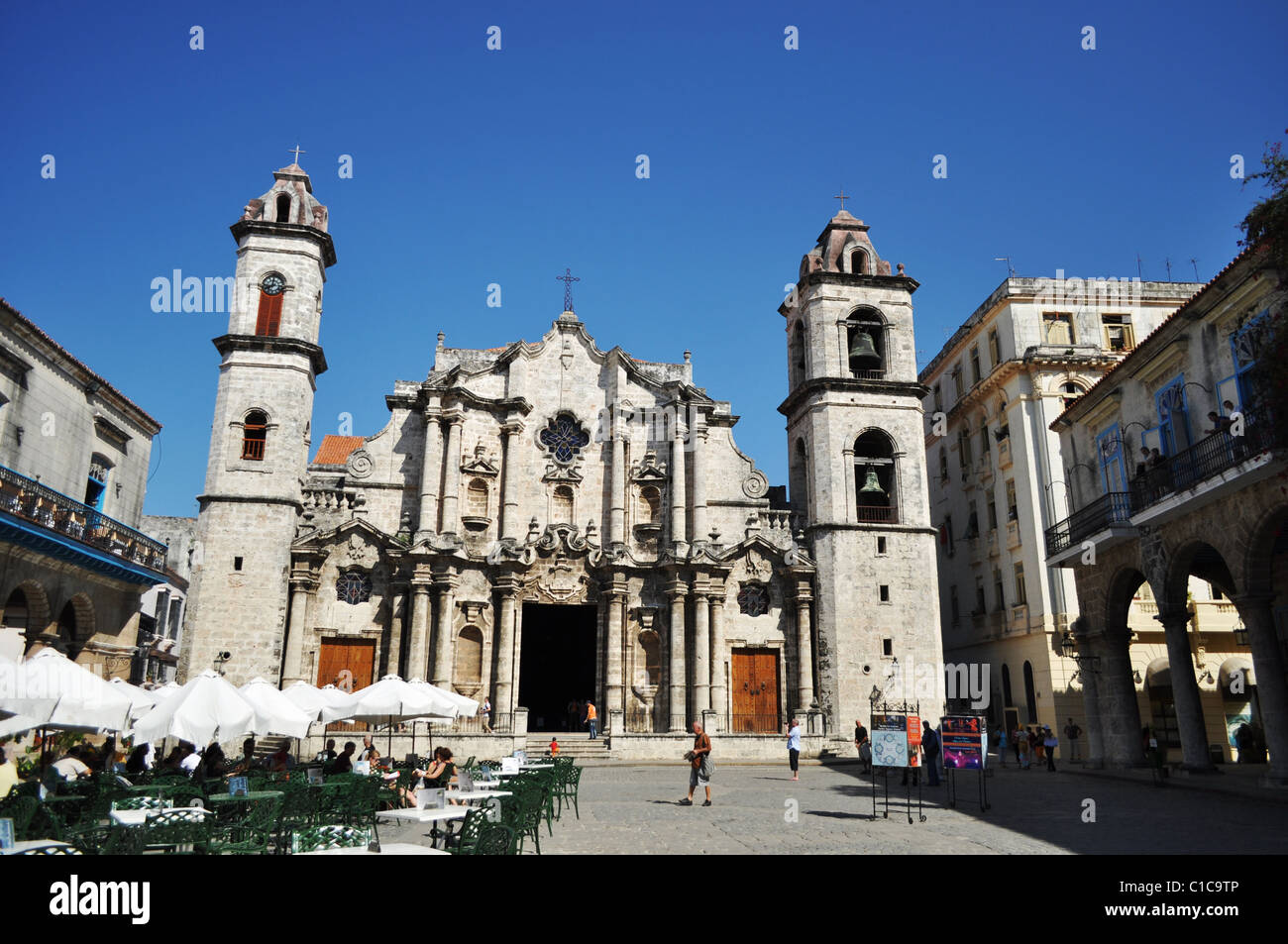 Catedral de San Cristobal, La Habana, Cuba Stock Photo