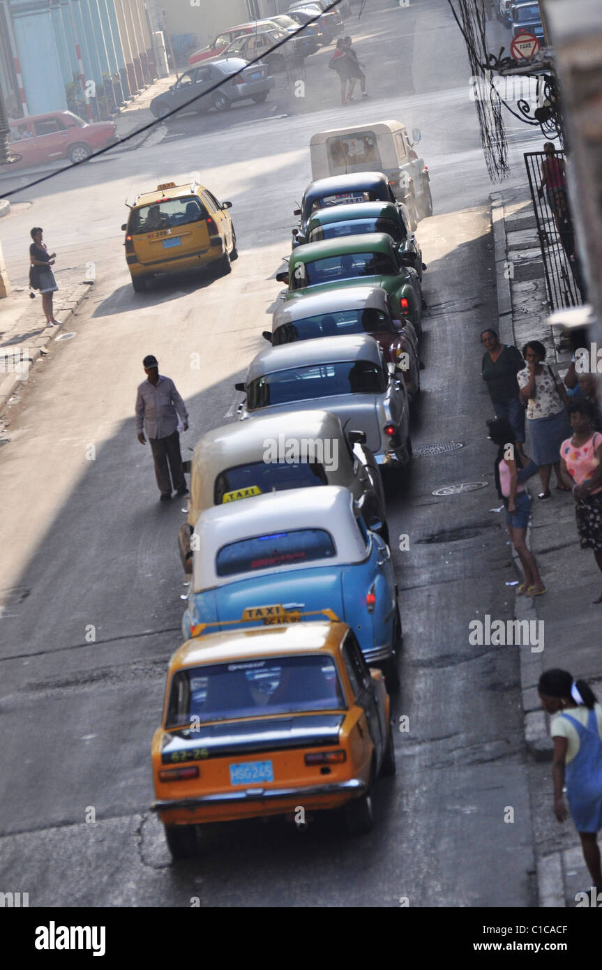 Cuban cars in la Habana Stock Photo