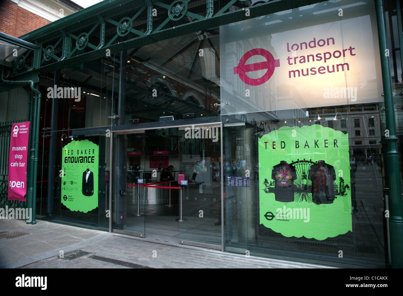 General View gv of the London Transport Museum in Covent Garden, London, England. Stock Photo