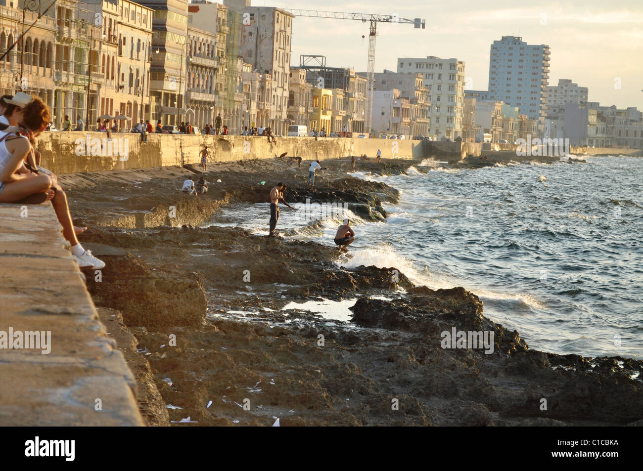 Malecòn, La Habana, Cuba Stock Photo