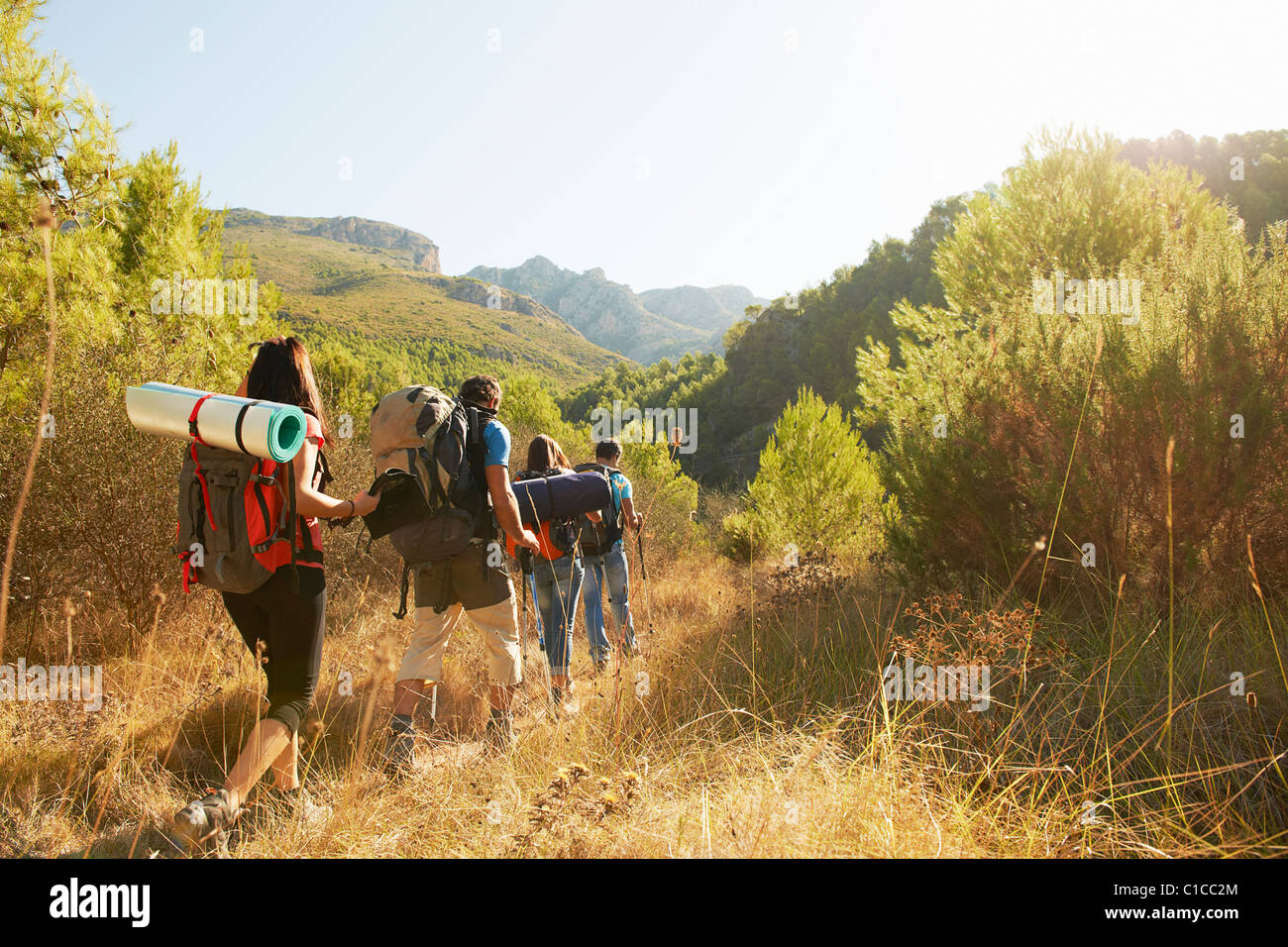 Hiking in nature hi-res stock photography and images - Alamy