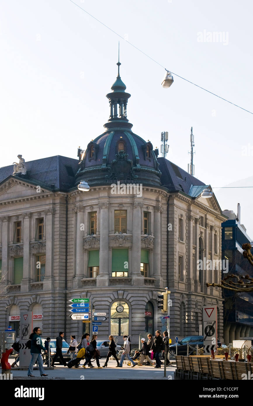 Post office, Chur, Switzerland Stock Photo Alamy