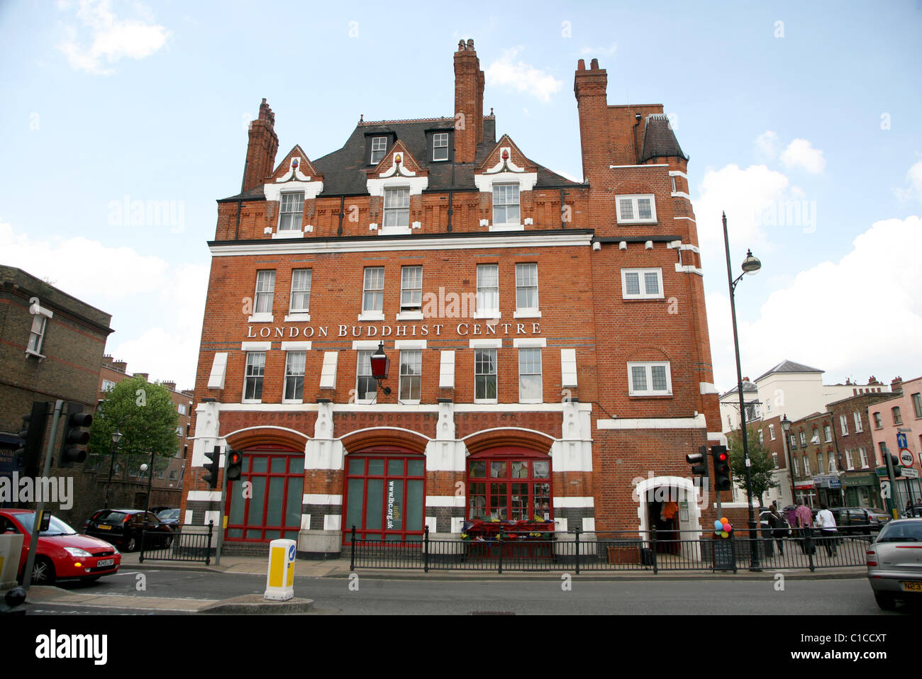 General View gv of the London Buddhist Centre in Bethnal Green, London, England. Stock Photo