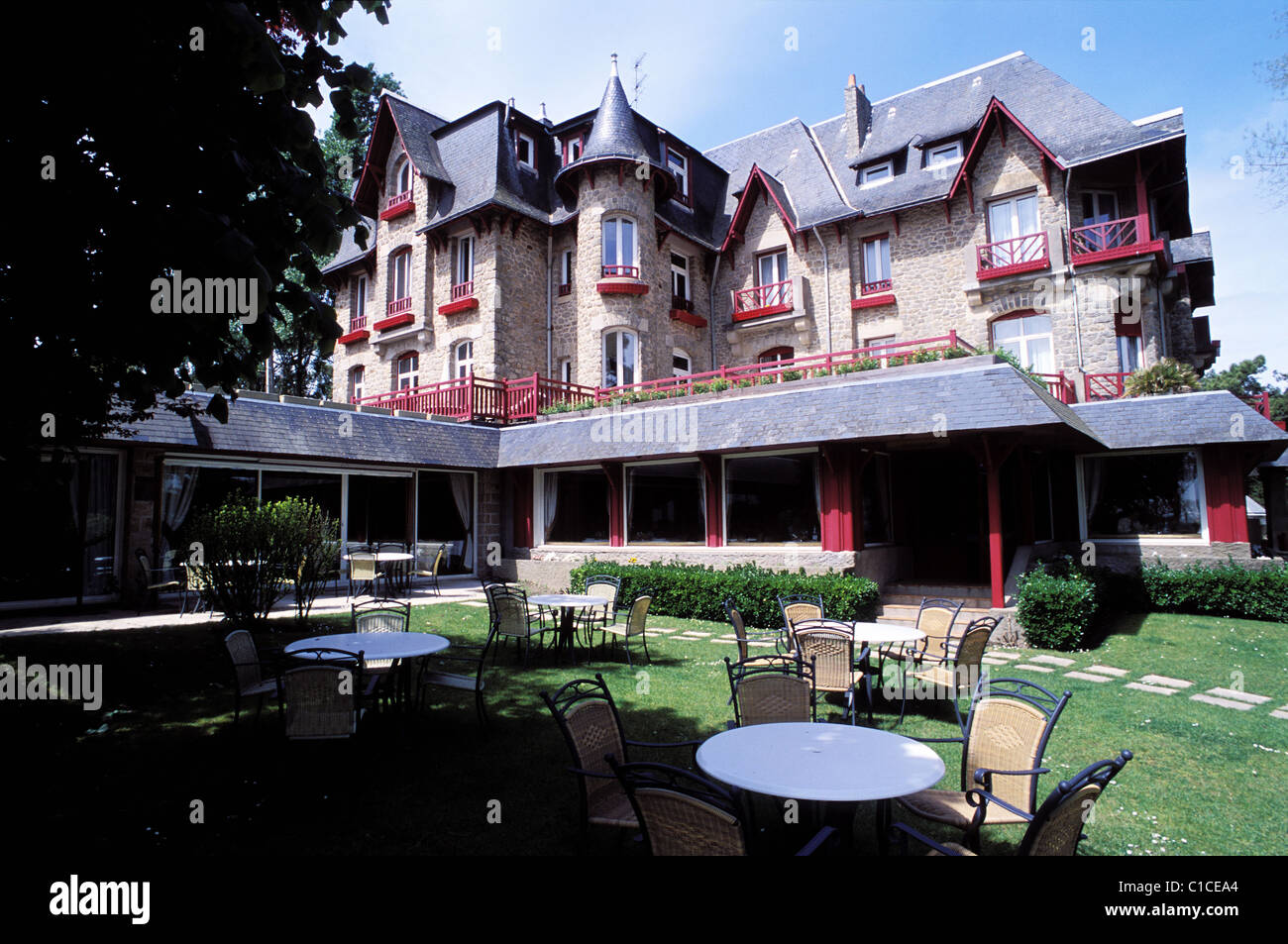 France, Loire Atlantique, La Baule, le Castel Marie Louise hotel Stock Photo Alamy