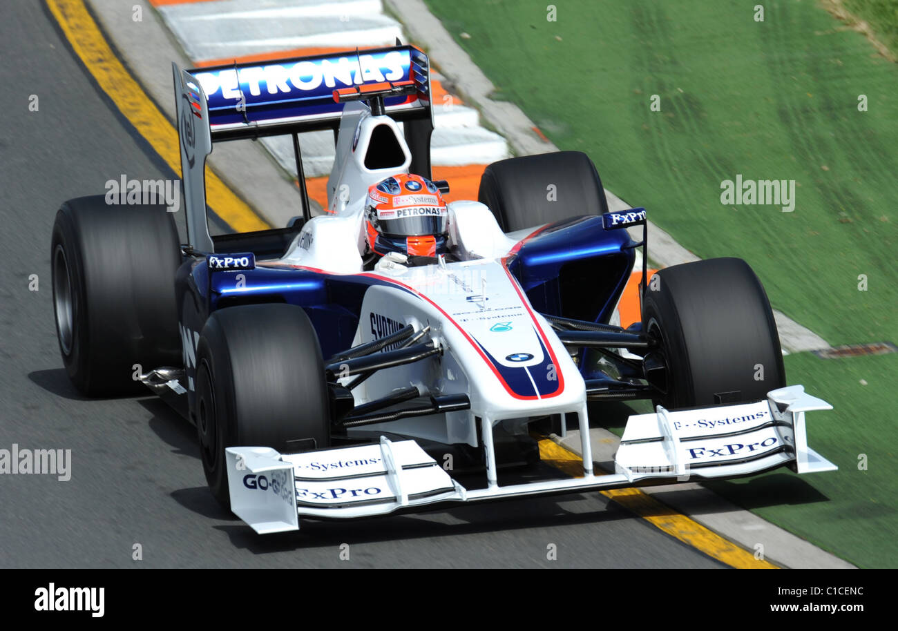 Robert Kubica in the BMW Sauber F1.09 car during the