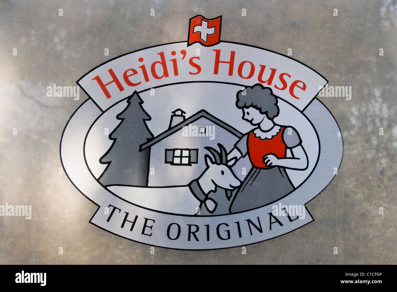 Heidi's house, Maienfeld, Switzerland Stock Photo