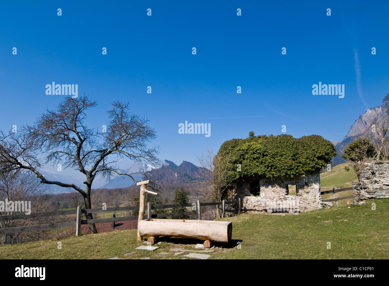 Heidi's house, Maienfeld, Switzerland Stock Photo Alamy