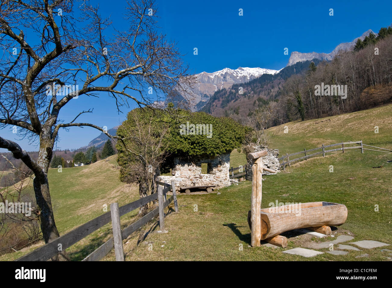 Heidi's house, Maienfeld, Switzerland Stock Photo Alamy