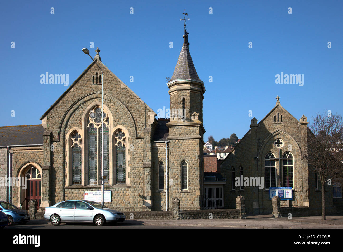 Hythe Methodist Church Kent Stock Photo - Alamy