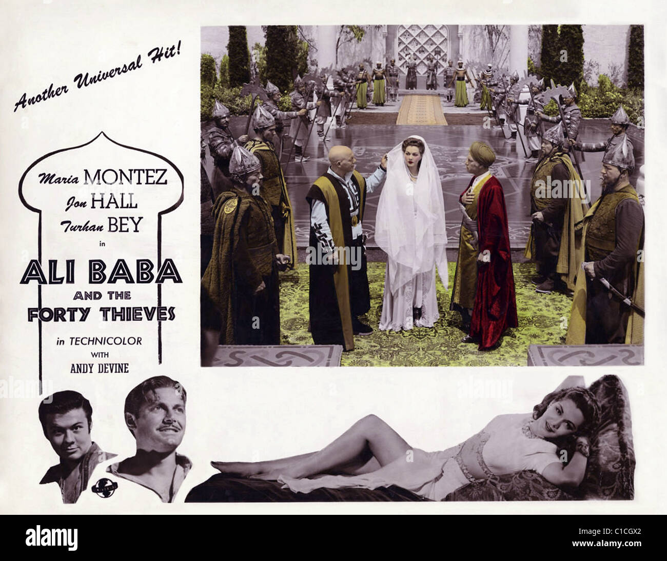 ALI BABA AND THE FORTY THIEVES (1944) ARTHUR LUBIN (DIR) MARIA MONTEZ, JON HALL POSTER 001 MOVIESTORE COLLECTION LTD Stock Photo