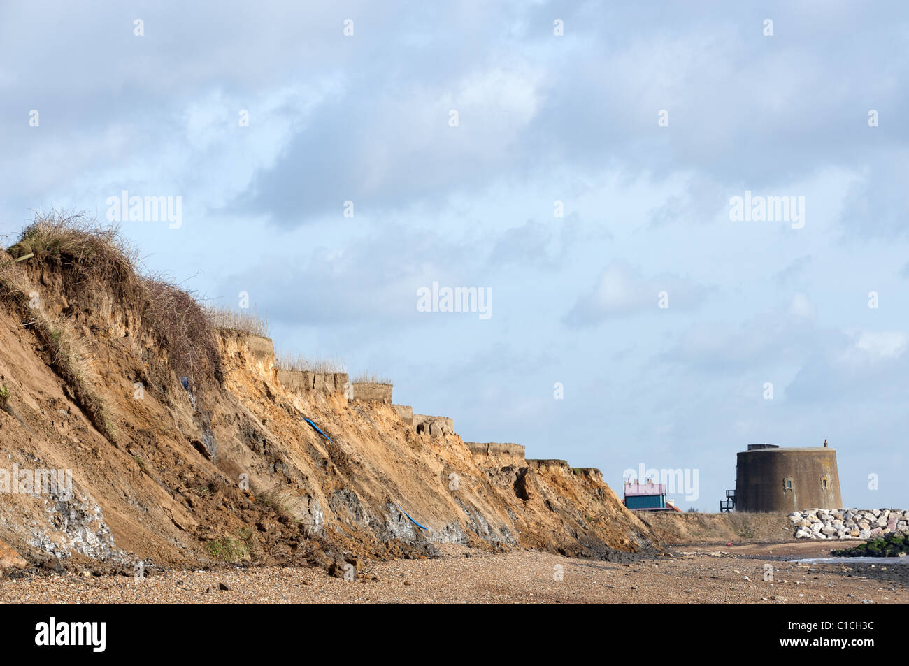 At risk buildings from coastal erosion hi-res stock photography and ...