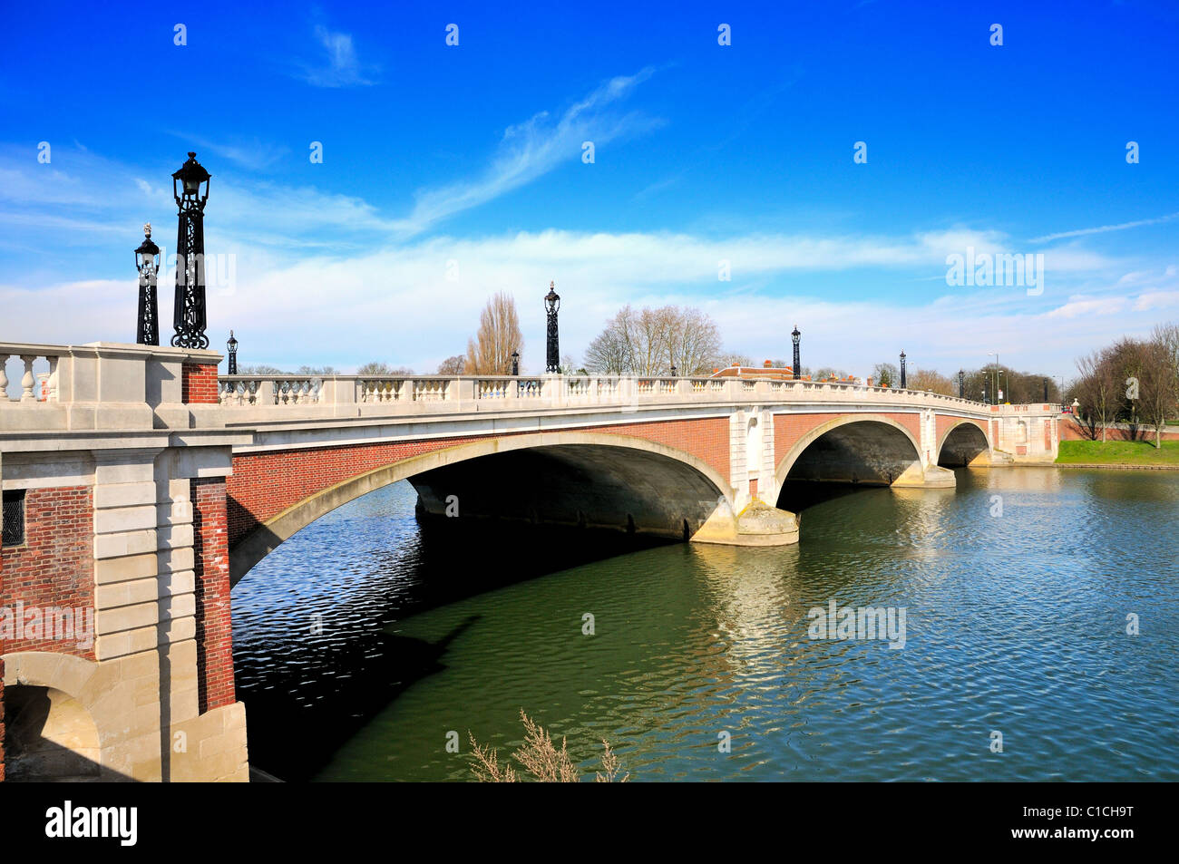 Hampton Court Bridge ,West London UK Stock Photo Alamy