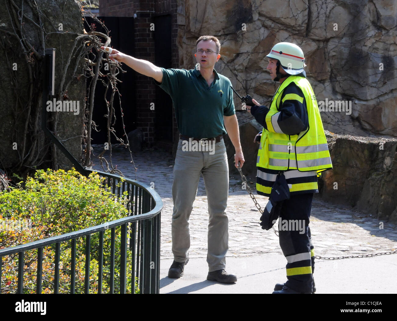 Keeper Rescuer An animal keeper and a member of the rescue team of the Berlin Fire ...