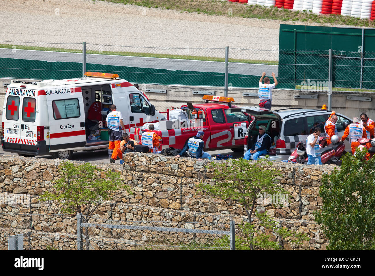 The Formula 1 Grand Prix at autodrome 'Catalunya Montmello' on May 9, 2010 in Barcelona. Stock Photo
