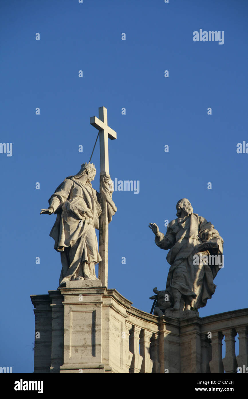 detail of basilica di santa croce in gerusalemme, rome Stock Photo - Alamy