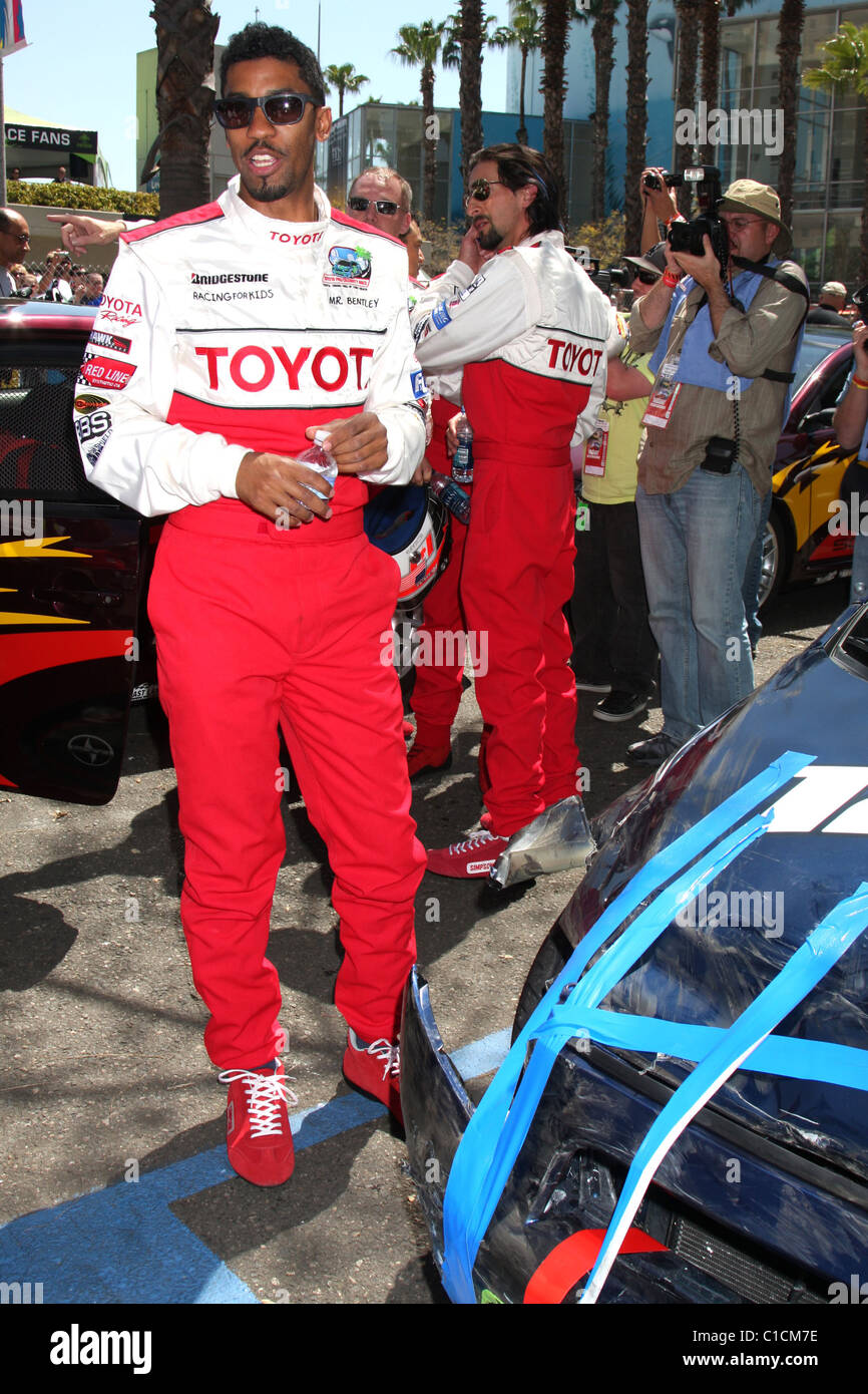 Fonzworth Bentley Celebrity race practice session at the Toyota Grand