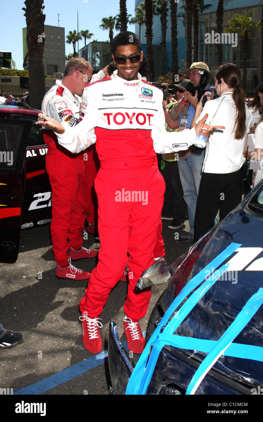 Fonzworth Bentley Celebrity race practice session at the Toyota Grand