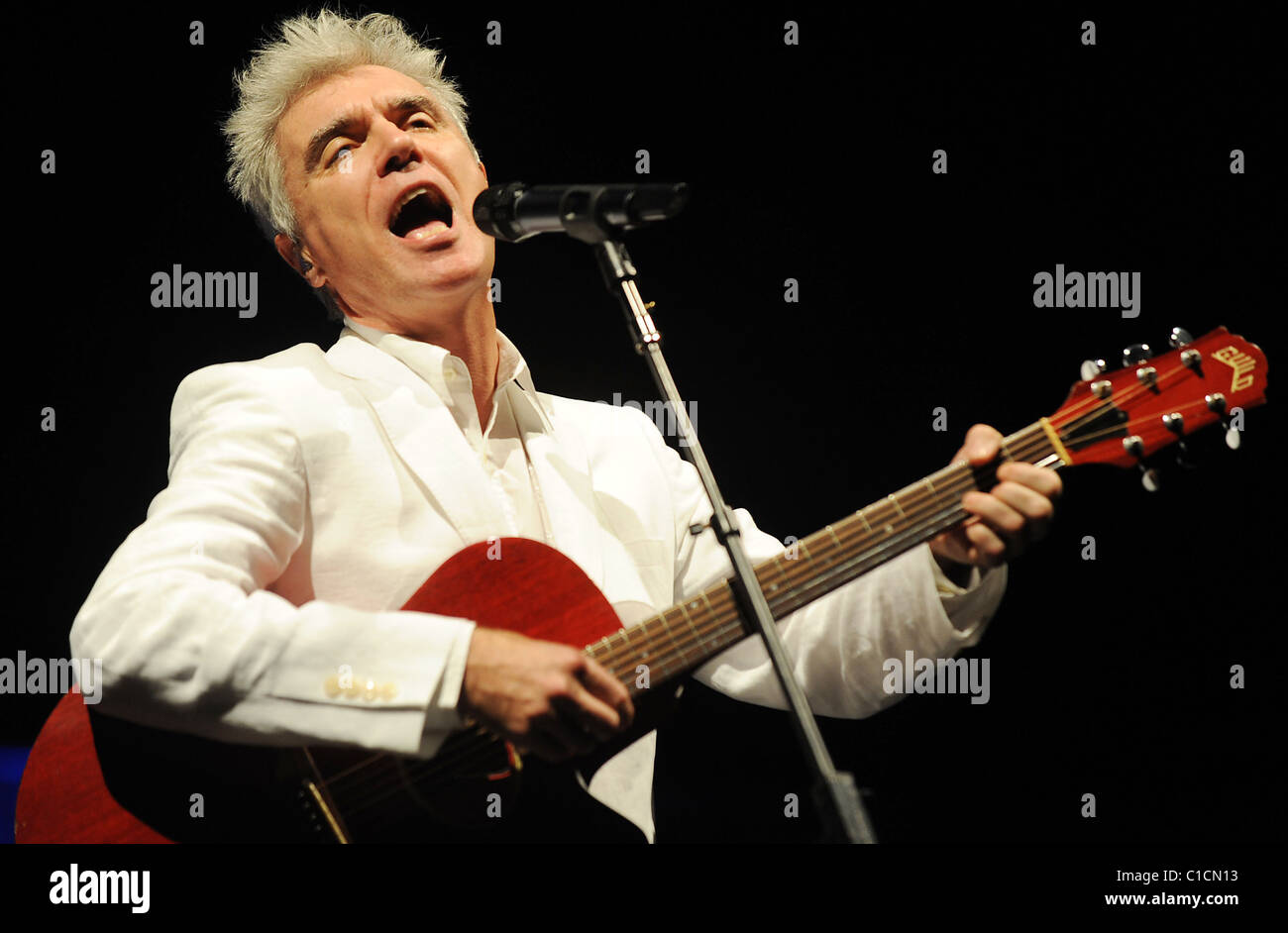 David Byrne performs at the Royal Festival Hall London,England-12.04.09 Stock Photo