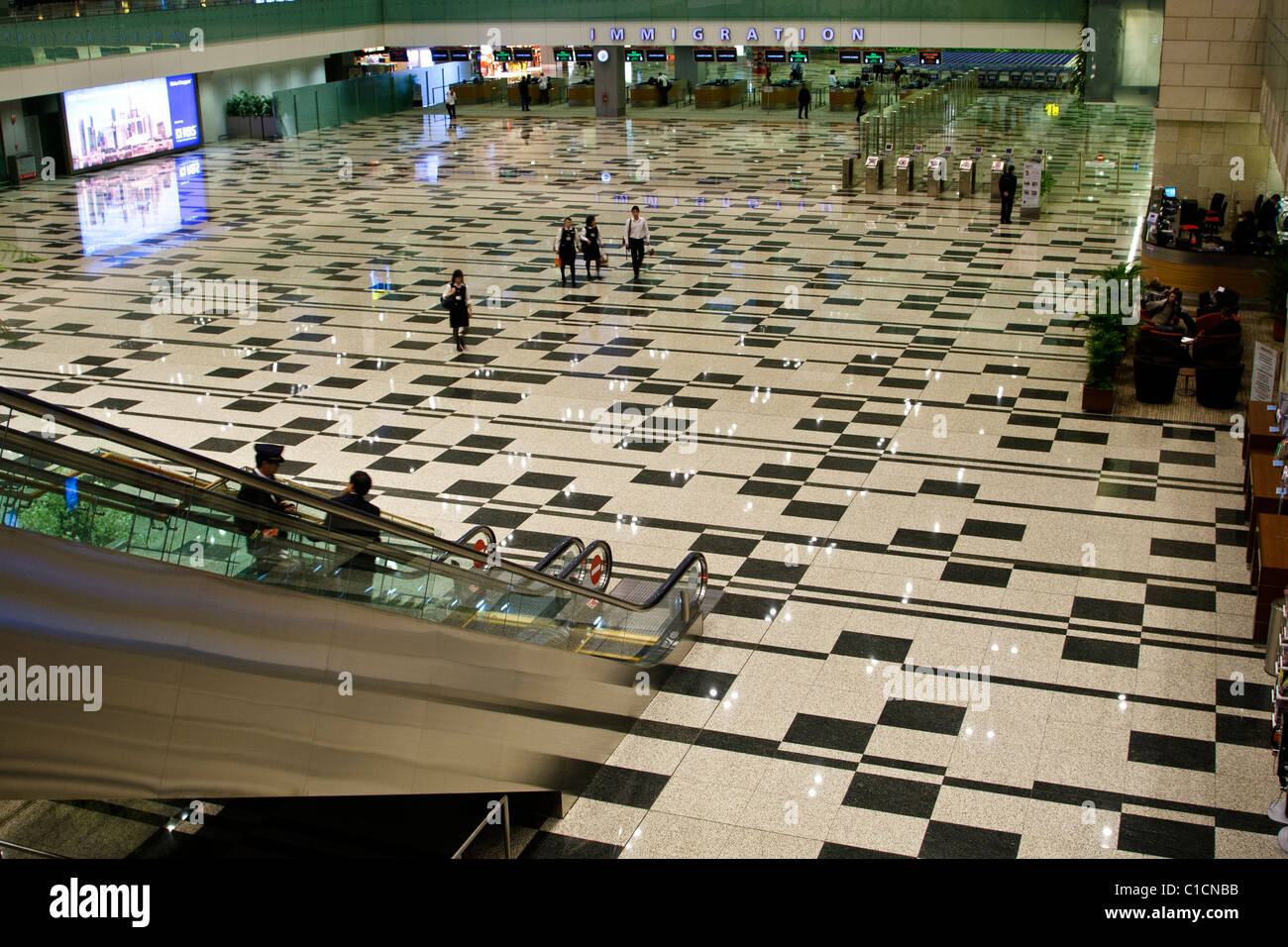 Changi Airport Terminal Stock Photo