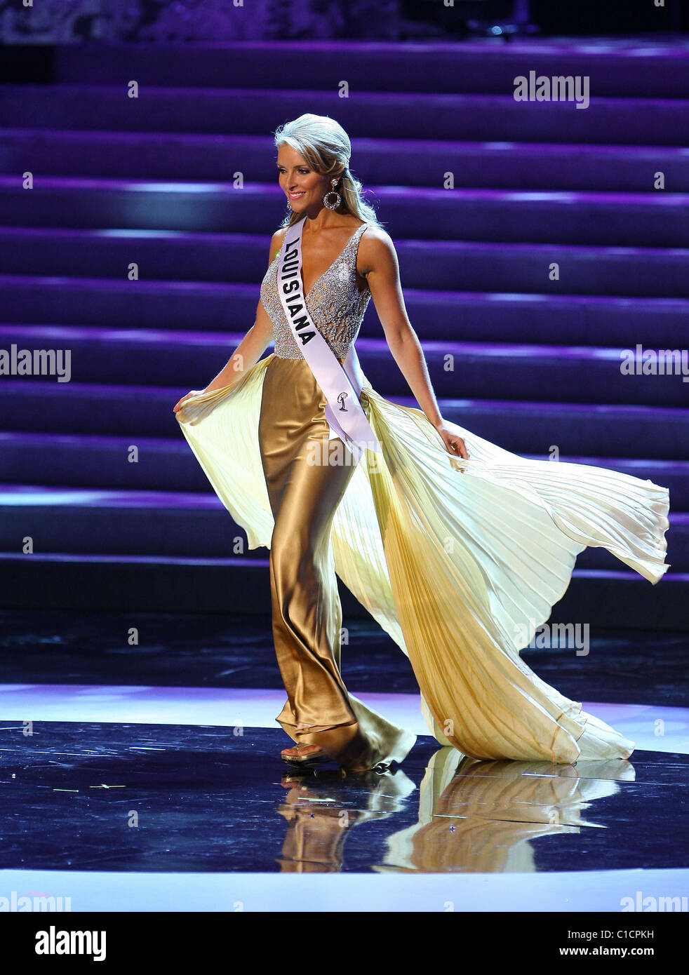 Miss Louisiana, Lacey Minchew 2009 Miss USA Contestants Preliminary  Competition held at Planet Hollywood Resort Casino Las Stock Photo - Alamy