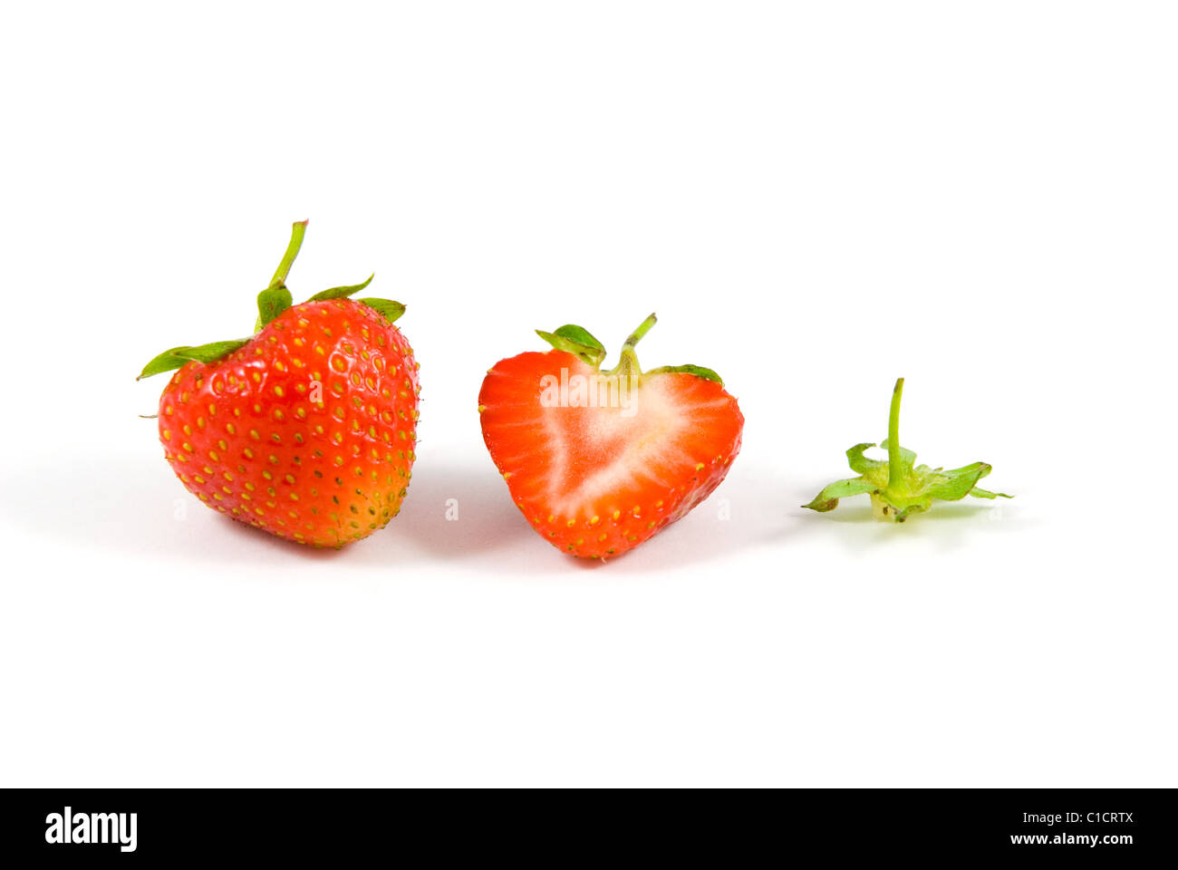 Half strawberries hi-res stock photography and images - Alamy