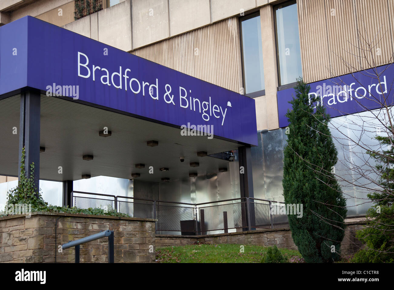 The former Bradford & Bingley head office, in Bingley town centre, Bradford, West  Yorkshire, UK Stock Photo