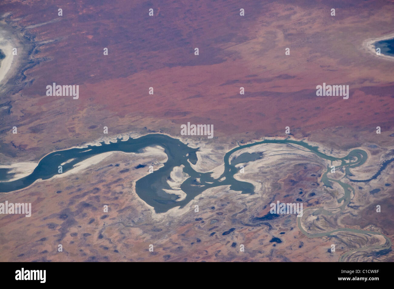 In the air over Central Australia Stock Photo