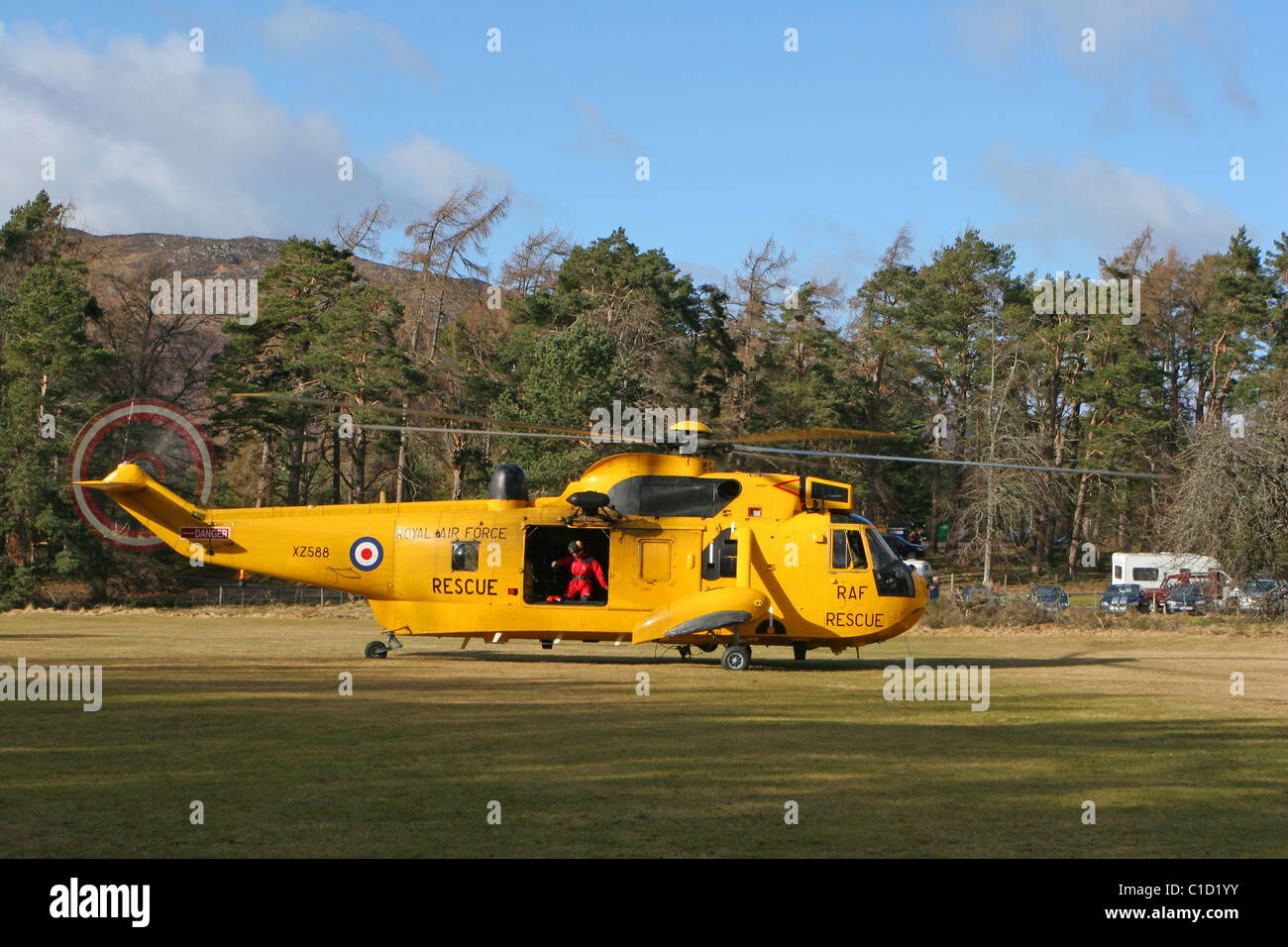 RAF See King Helicopter Stock Photo