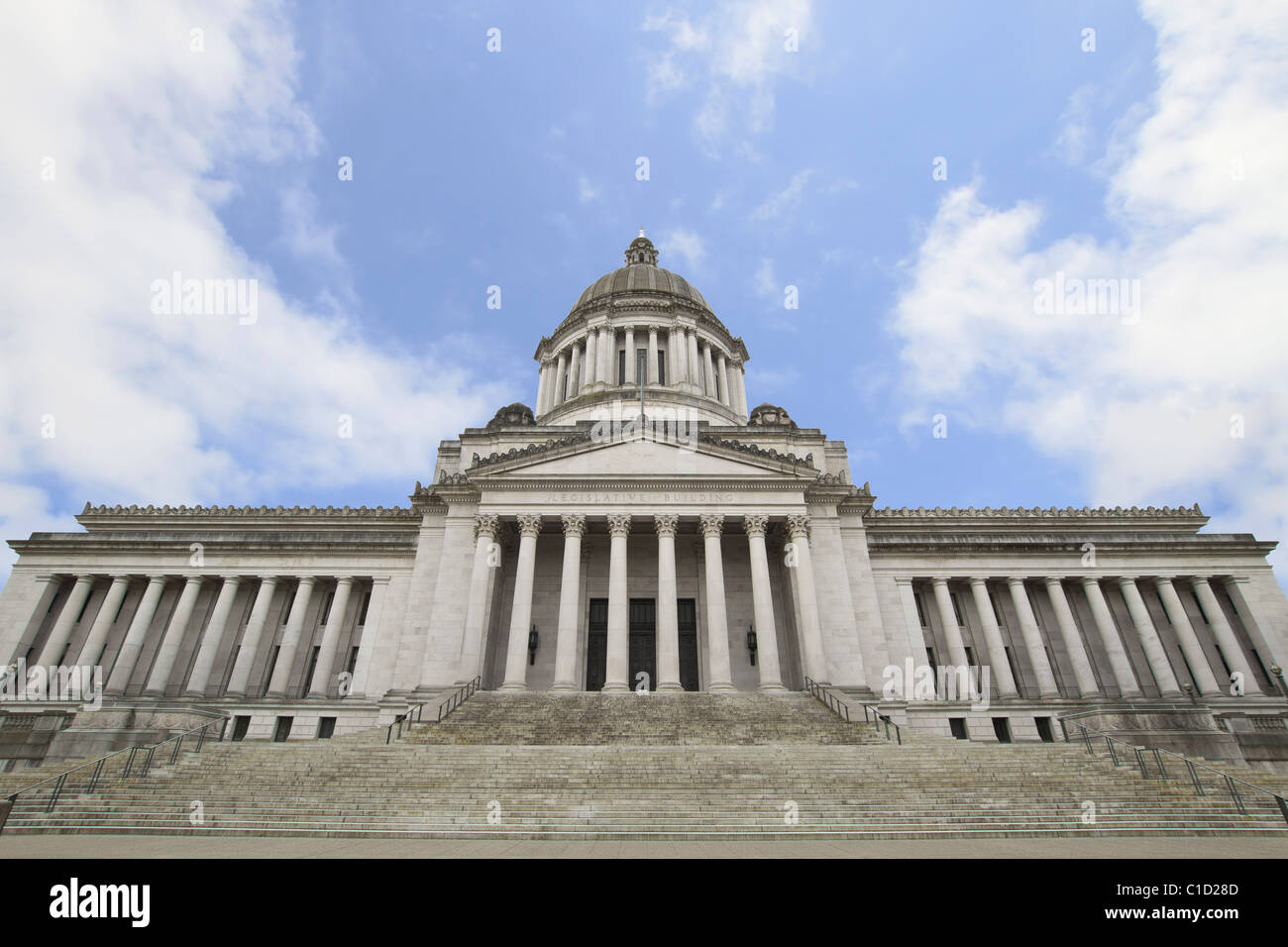 Washington State Capital Historic Building Grand Steps Entrance 2 Stock Photo